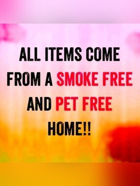 🚭Items From a Smoke Free & Pet Free Home
